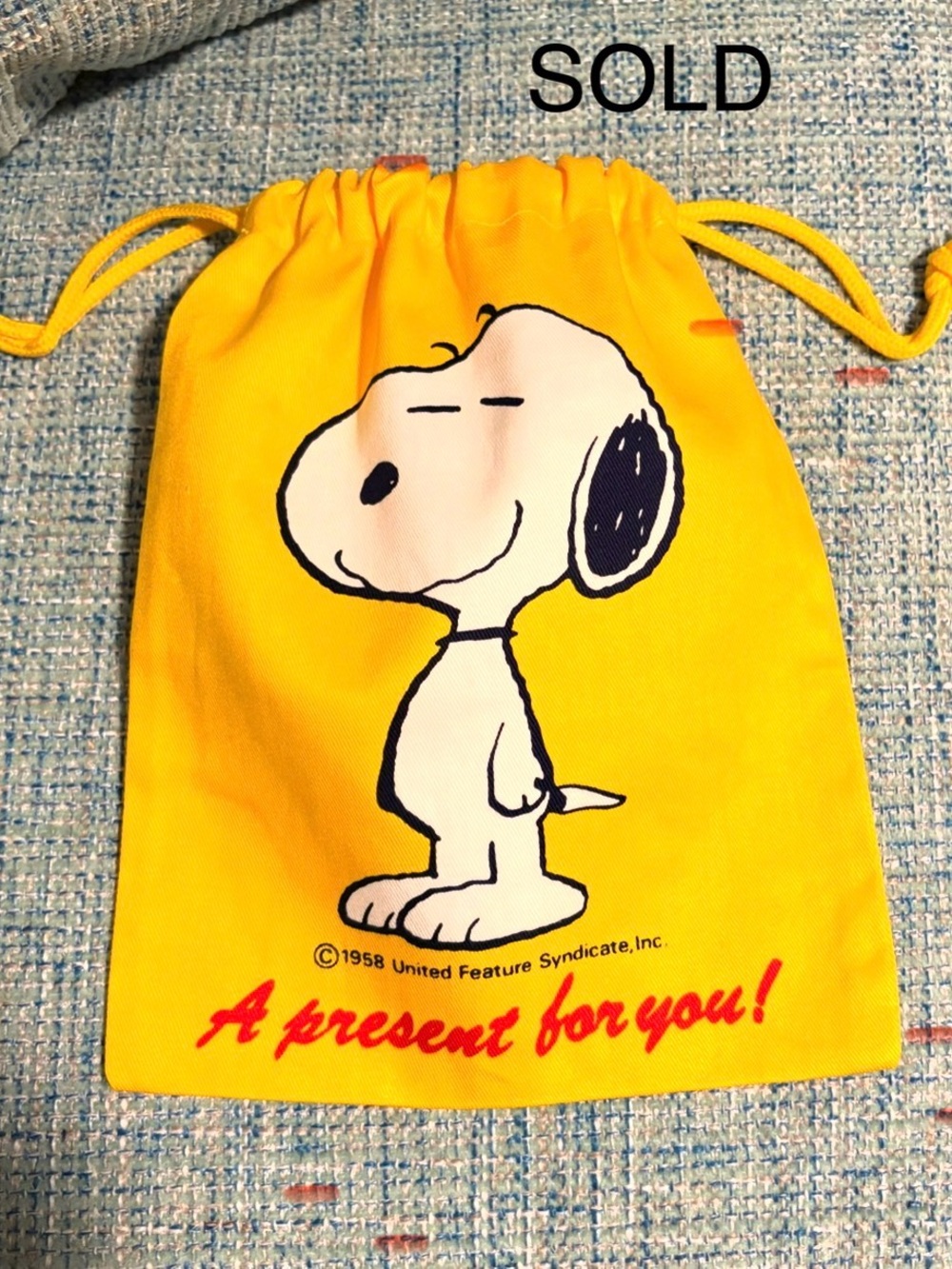 SOLD SOLD SOLD SOLD SOLD
PEANUTS COLLECTORS…Vintage yellow SNOOPY